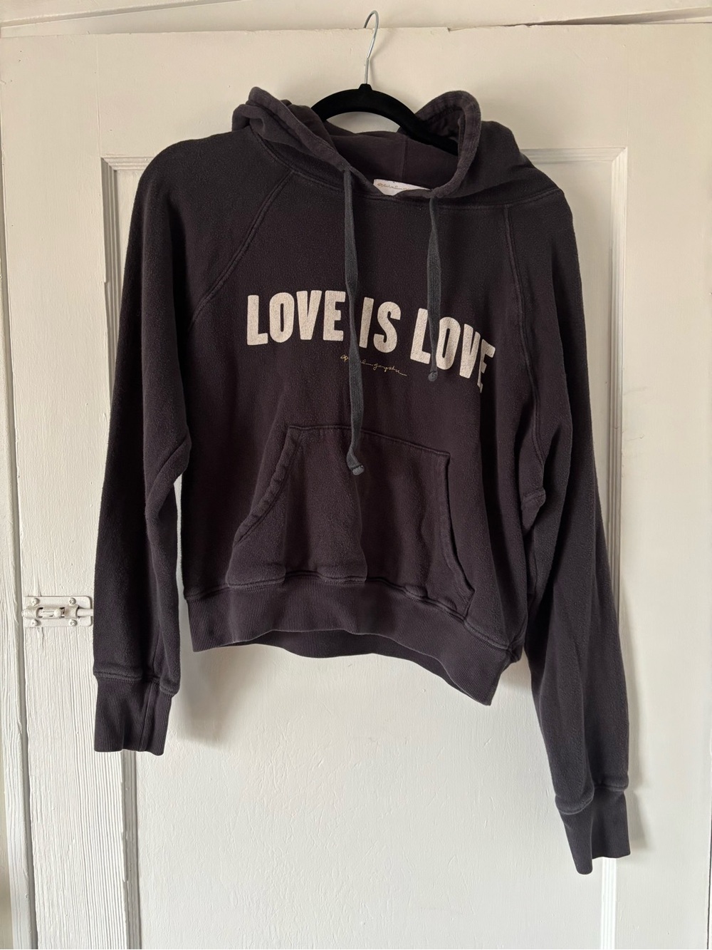 Spiritual Gangster Love Is Love Black Women's Hooded Sweatshirt